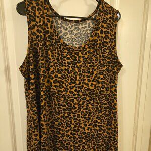 Leopard Print Sleeveless Top